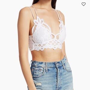 Brand new free people white bralette, size S